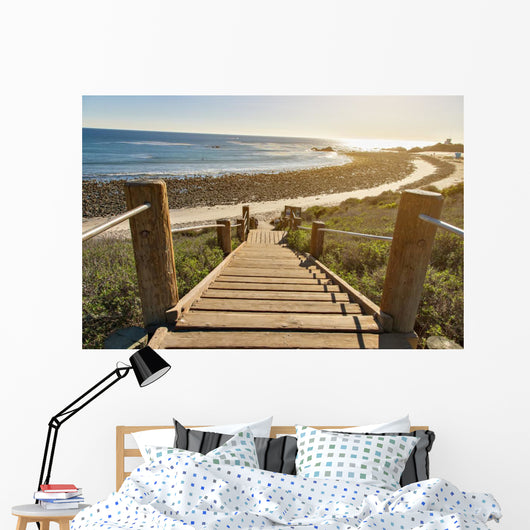 Stairs down to Ocean Wall Decal