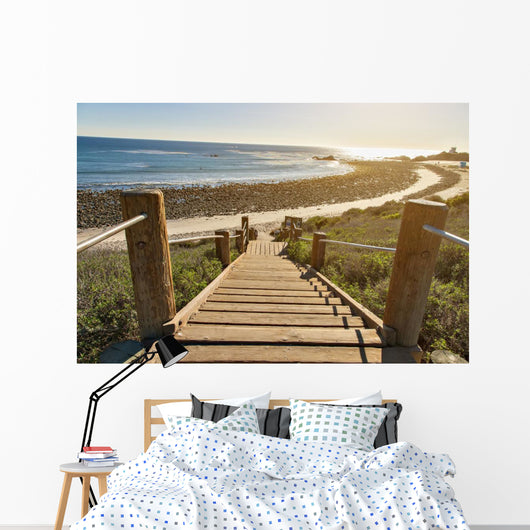 Stairs down to Ocean Wall Decal