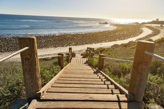 Stairs down to Ocean Wall Decal