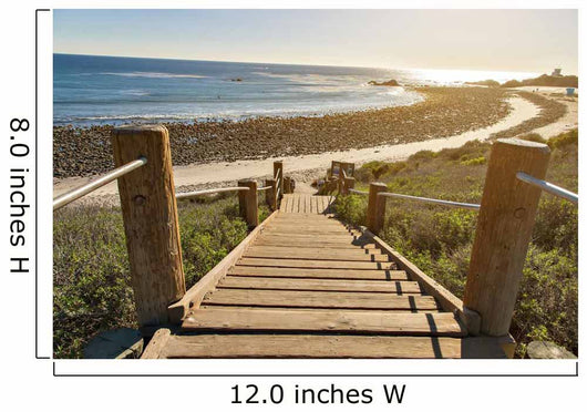 Stairs down to Ocean Wall Decal