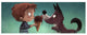 Nino Y Perro Comiendo Wall Decal