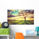 Spring Sunset Lonely Tree Wall Decal