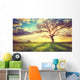Spring Sunset Lonely Tree Wall Decal