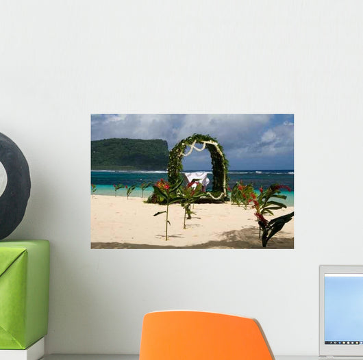 Decoration for Island Wedding Wall Decal