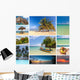 Collage Beach Holiday Scenes Wall Decal