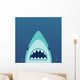 Shark Attack Illustration Wall Decal