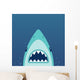Shark Attack Illustration Wall Decal