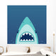 Shark Attack Illustration Wall Decal