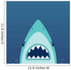 Shark Attack Illustration Wall Decal