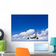 Civil Aircraft Travelling Deep Wall Decal