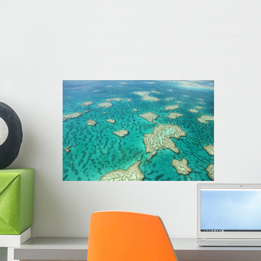 Aerial Great Barrier Reef Wall Decal