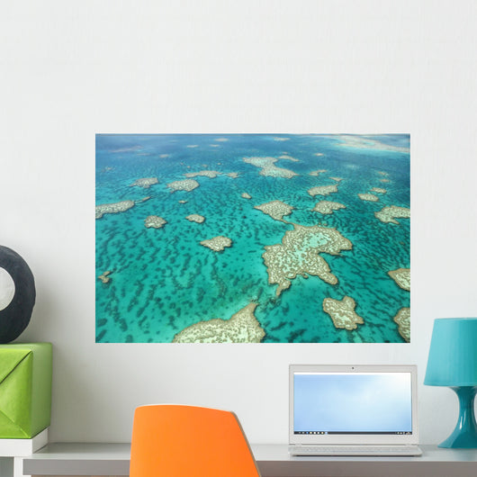 Aerial Great Barrier Reef Wall Decal