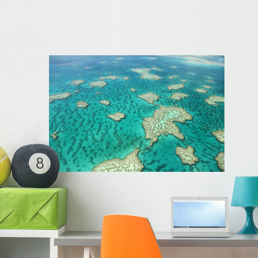 Aerial Great Barrier Reef Wall Decal