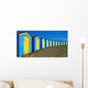 Row Blue and Yellow Wall Decal