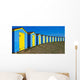 Row Blue and Yellow Wall Decal
