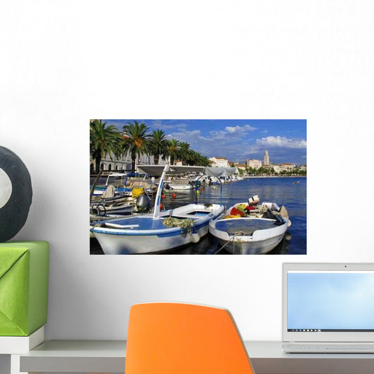 Split Port and City Wall Decal