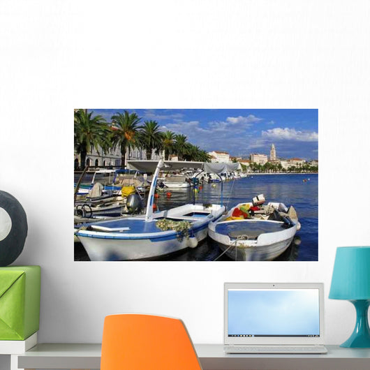 Split Port and City Wall Decal