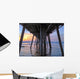 From under Beach Pier Wall Decal