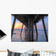 From under Beach Pier Wall Decal