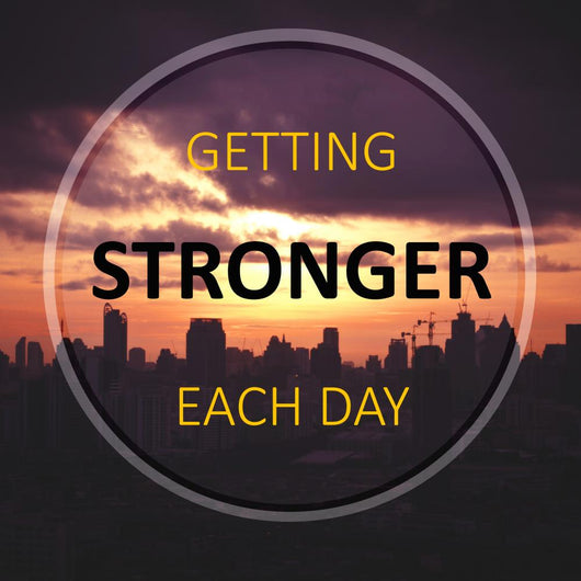 Inspirational Quote Getting Stronger Wall Decal