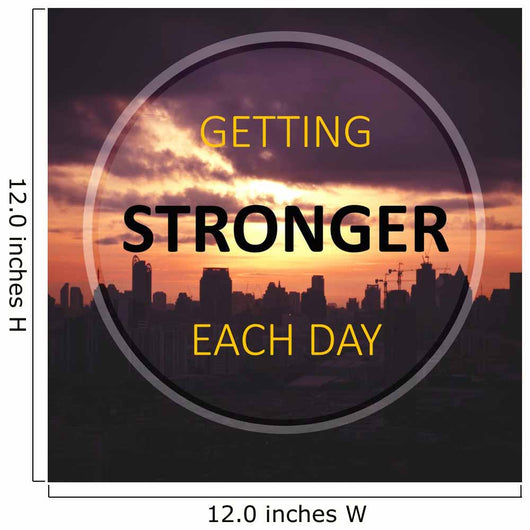 Inspirational Quote Getting Stronger Wall Decal
