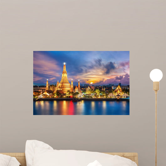 Wat Arun Night Temple Wall Decal