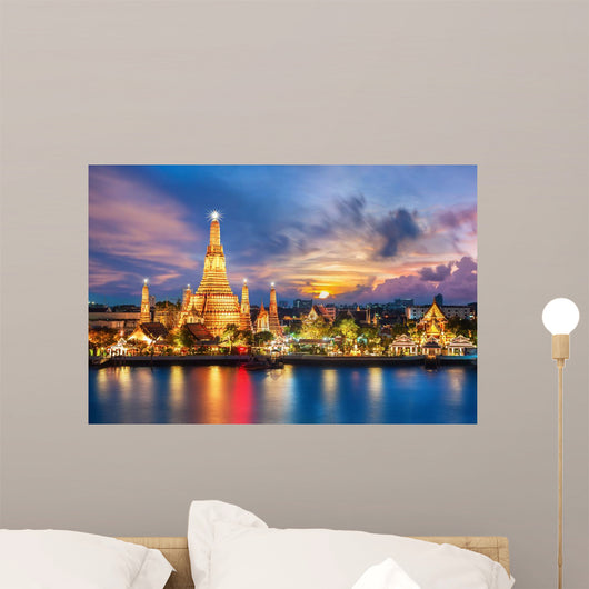 Wat Arun Night Temple Wall Decal