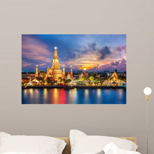 Wat Arun Night Temple Wall Decal