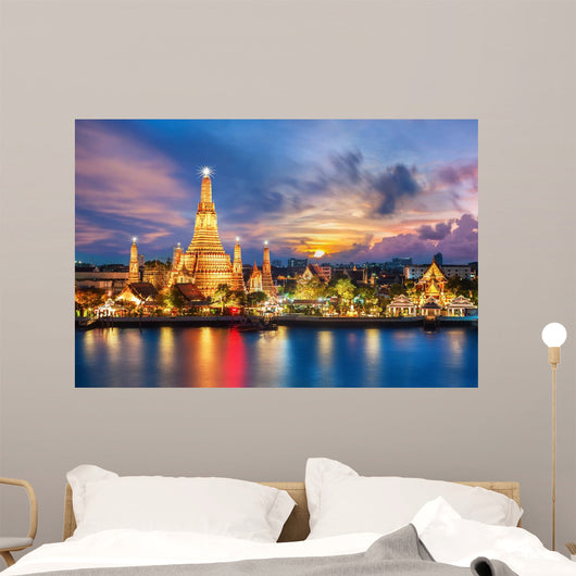 Wat Arun Night Temple Wall Decal