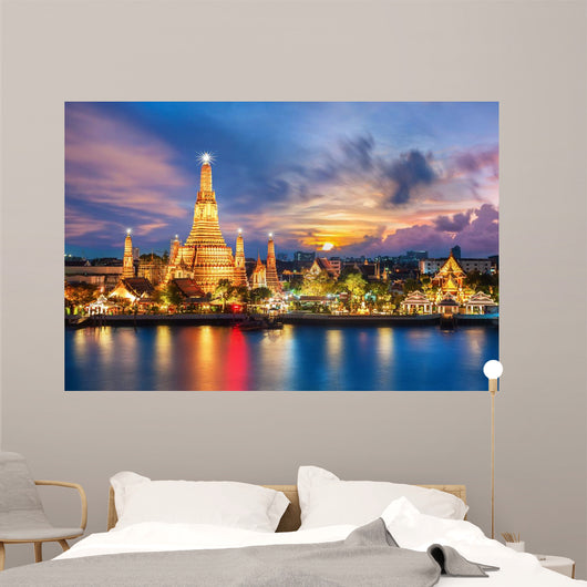 Wat Arun Night Temple Wall Decal