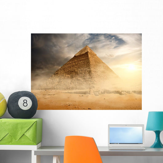 Pyramid Sand Dust Wall Decal