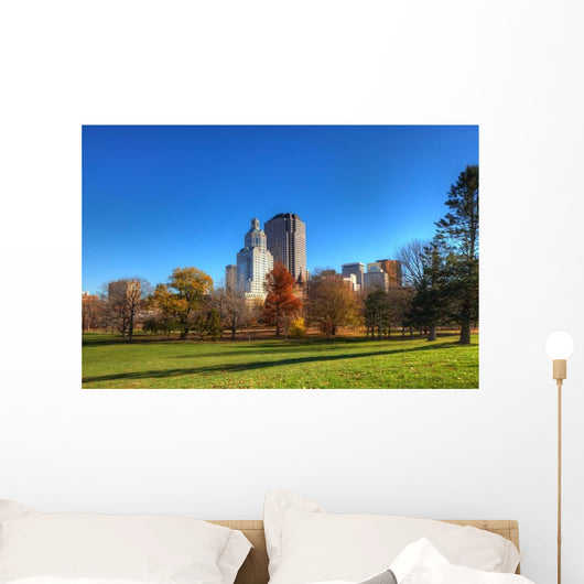 Hartford Connecticut Skyline with Wall Decal