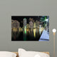 Miami Brickell Nightscape Wall Decal