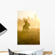 Cowboy Silhouette Galloping and Wall Decal