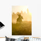 Cowboy Silhouette Galloping and Wall Decal