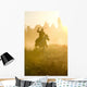 Cowboy Silhouette Galloping and Wall Decal