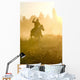 Cowboy Silhouette Galloping and Wall Decal
