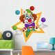 Preforming Clown Wall Decal