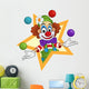 Preforming Clown Wall Decal