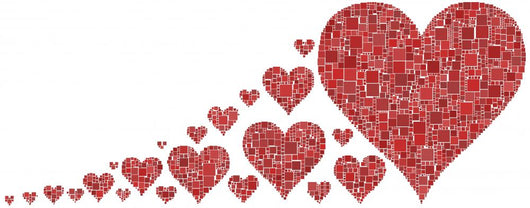 Serie Di Cuori Wall Decal