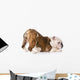 Dog with Bum up Wall Decal