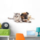 Cat and Puppy Wall Decal