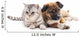 Cat and Puppy Wall Decal