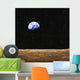View Of Earth From The Moon's Surface Wall Mural