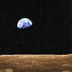View Of Earth From The Moon's Surface Wall Mural