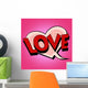 Comic Bubble Heart Shape Wall Decal