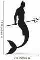 Male Mermaid Symbol Wall Decal