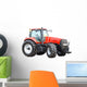 Close-up New Red Tractor Wall Decal