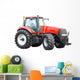 Close-up New Red Tractor Wall Decal