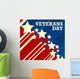 Veterans Day Usa Flag Wall Decal